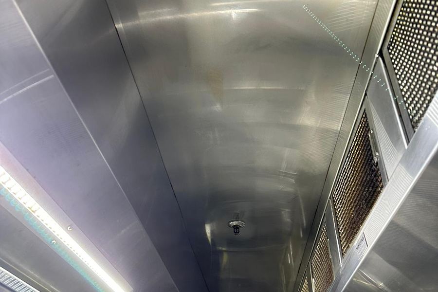Commercial restaurant range hood after cleaning in Sydney and Adelaide