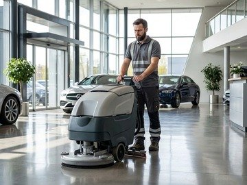 Car showroom commercial cleaning service